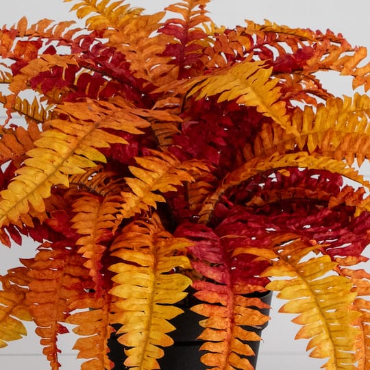 24" Autumn Artificial Fall Boston Fern Plant